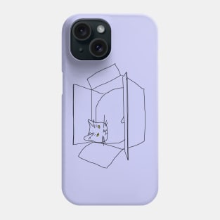 Cat in a box Phone Case