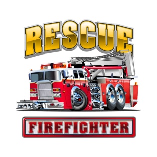 Cartoon Fire Truck T-Shirt