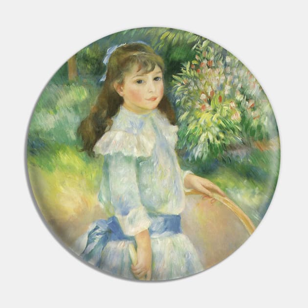 Girl with Hoop by Pierre Renoir Pin by MasterpieceCafe