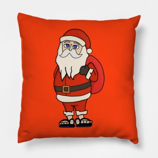 Santa Claus Christmas Flip Flops Pillow