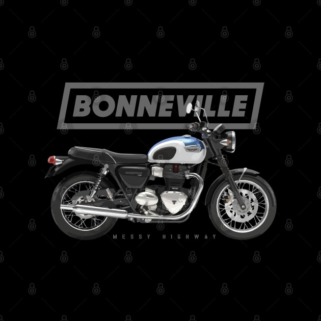 Triumph Bonneville T100 17 blue, sl by MessyHighway