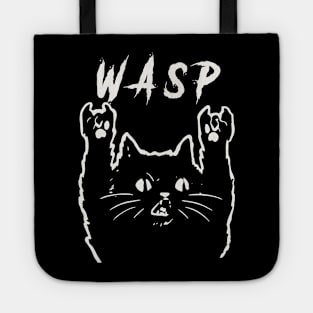 wasp metal cat Tote