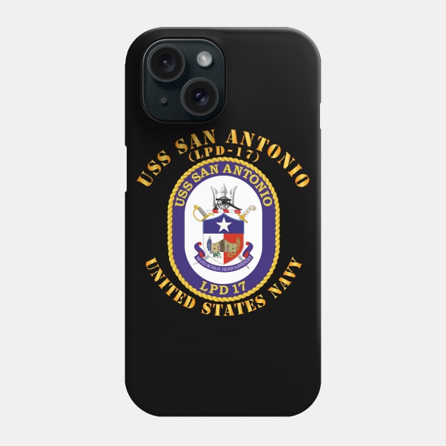 USS San Antonio (LPD 17) Phone Case by twix123844