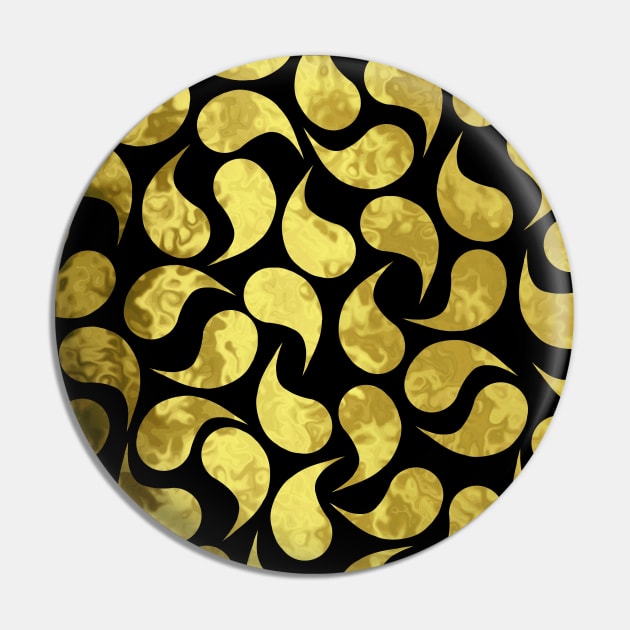 Gold Tear Drops Pin by SartorisArt1