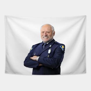 Hide the Pain Harold Police Officer Tapestry