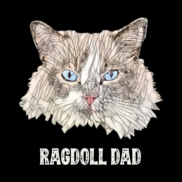 Ragdoll Dad Father's Day Gift by DoggyStyles