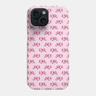 Watercolor Strawberry Sloth Pattern Phone Case