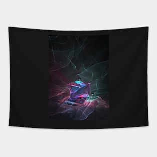 Caustics Madness - Screwed Cube Tapestry