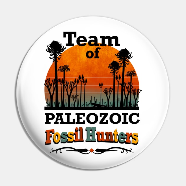 Team of Paleozoic Fossil Hunters. Vintage look. Pin by Naturascopia