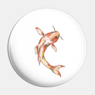 Watercolor koi fish Pin