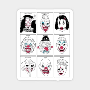 Clown Masks AHS Magnet