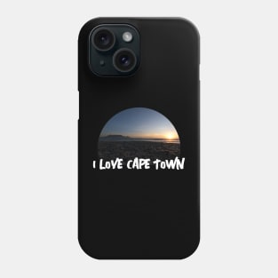 I Love Cape Town Table Mountain Sunset Phone Case