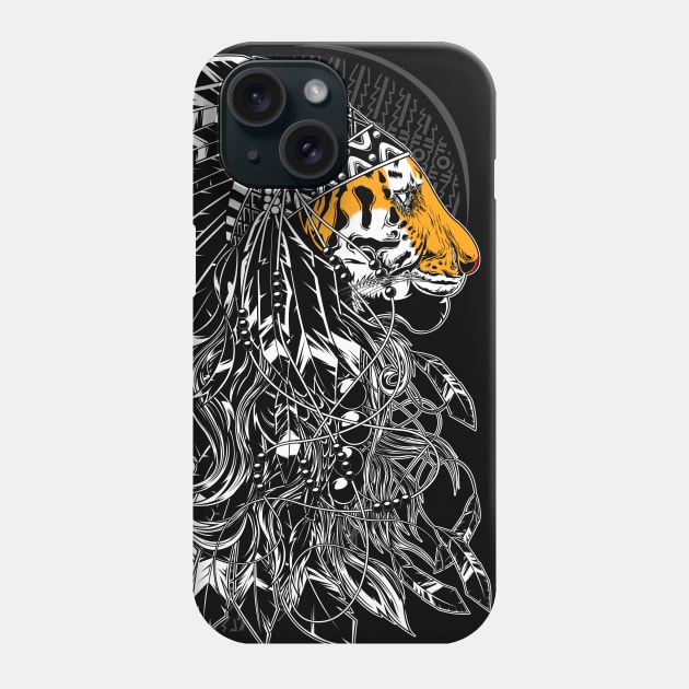 Chief Tiger Phone Case by SakhaArt