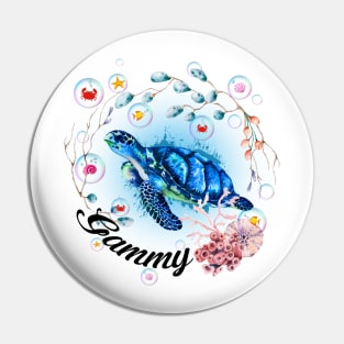 Vintage Gammy Summer Holiday Ocean Beach Vacation Pin