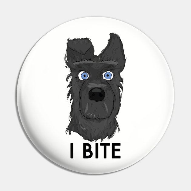 I Bite (Chief in Isle of Dogs) Pin by Kinowheel