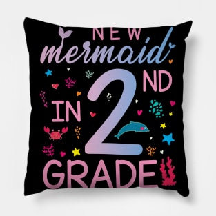 New Mermaid In 2nd Grade Happy Student Senior Back To School Pillow