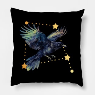 Corvus Constellation Crows Raven Stars Universe Pillow