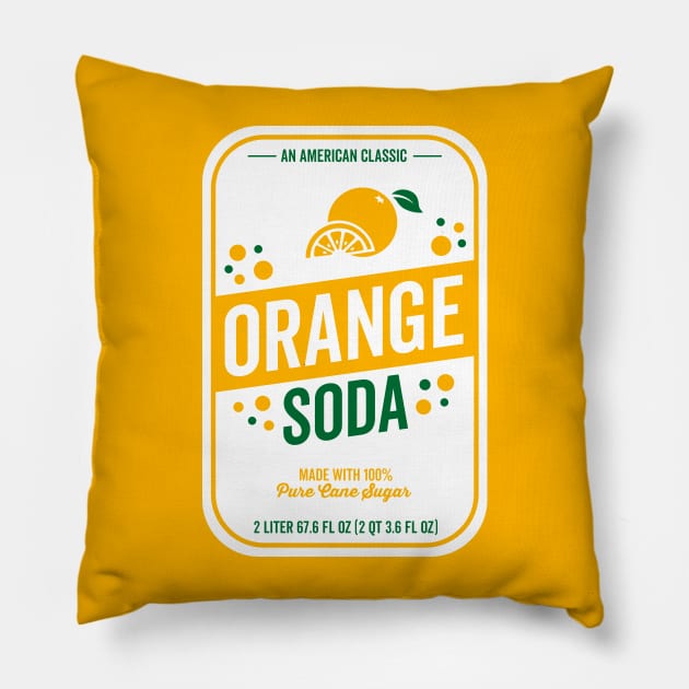 Halloween Couple Costume Orange Soda Pillow by DetourShirts