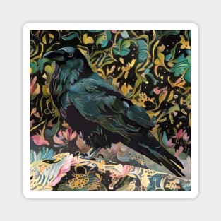 Colorful Corvids 2 Magnet