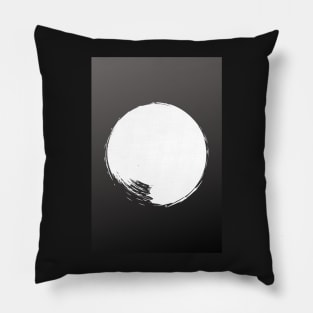 Infinite #2 White on Black Digital Art Pillow