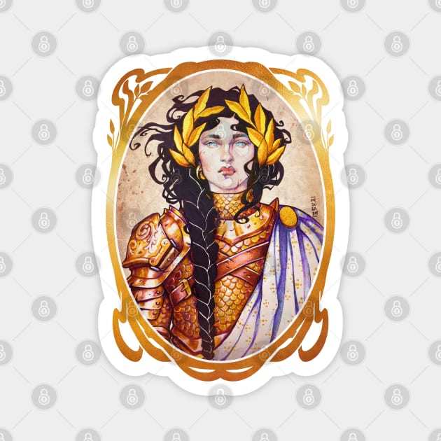 Warrior Women: Paladin Magnet by Medusa Dollmaker