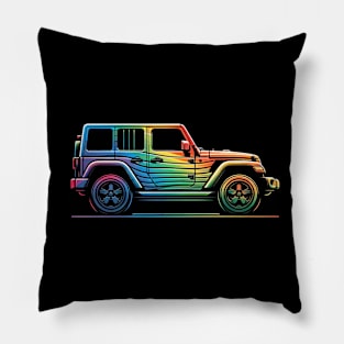 jeep lgbt Pillow