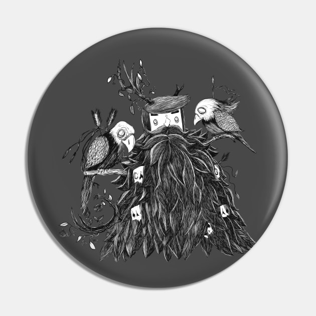 beard nest Pin by TheDEADLOOK