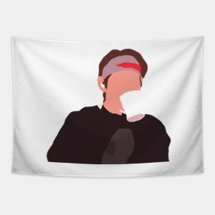 BTS V Ellen Meme Minimal Tapestry