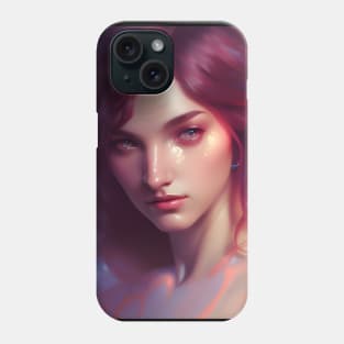 Pretty Shimmering Fantasy Witch Artwork Phone Case