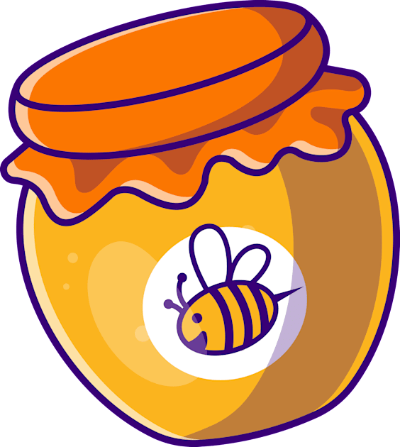 Floating Honey Jar Cartoon Kids T-Shirt by Catalyst Labs