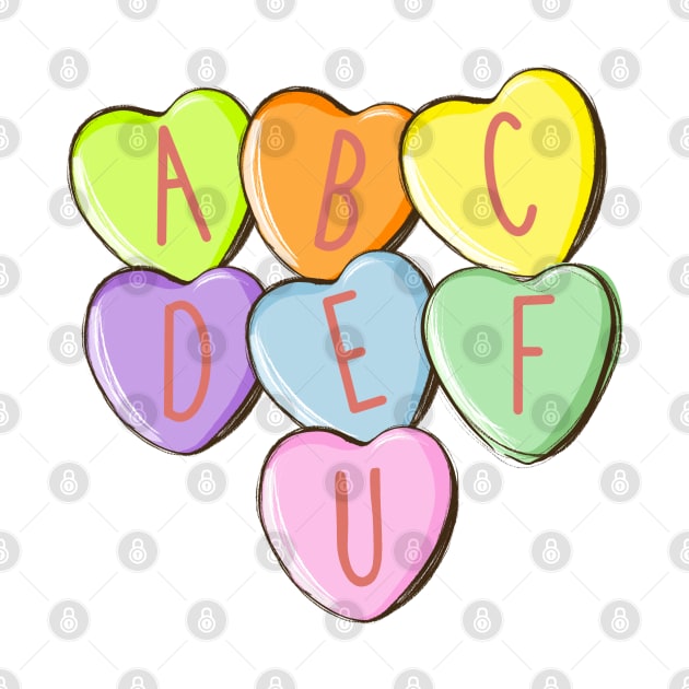 ABCDEFU Valentine's Day Hearts Candy by ThriceCursedPod