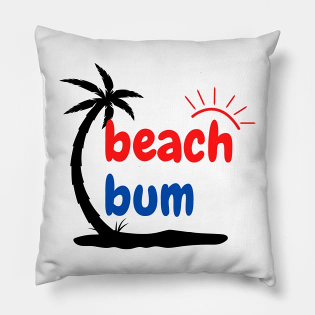 Beach Bum Lake Apparel Pillow by Topher's Emporium