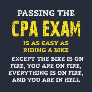 CPA Exam - Certified Public Accountant Funny Distressed T-Shirt