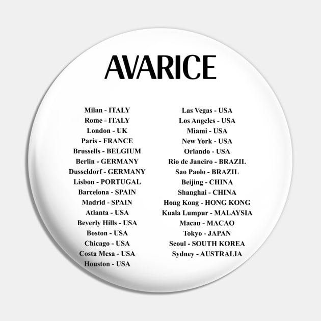 AVARICE - China Edition! Pin by LordNeckbeard