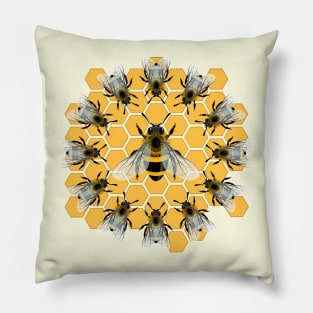 Bee dancing Honeybees Pillow