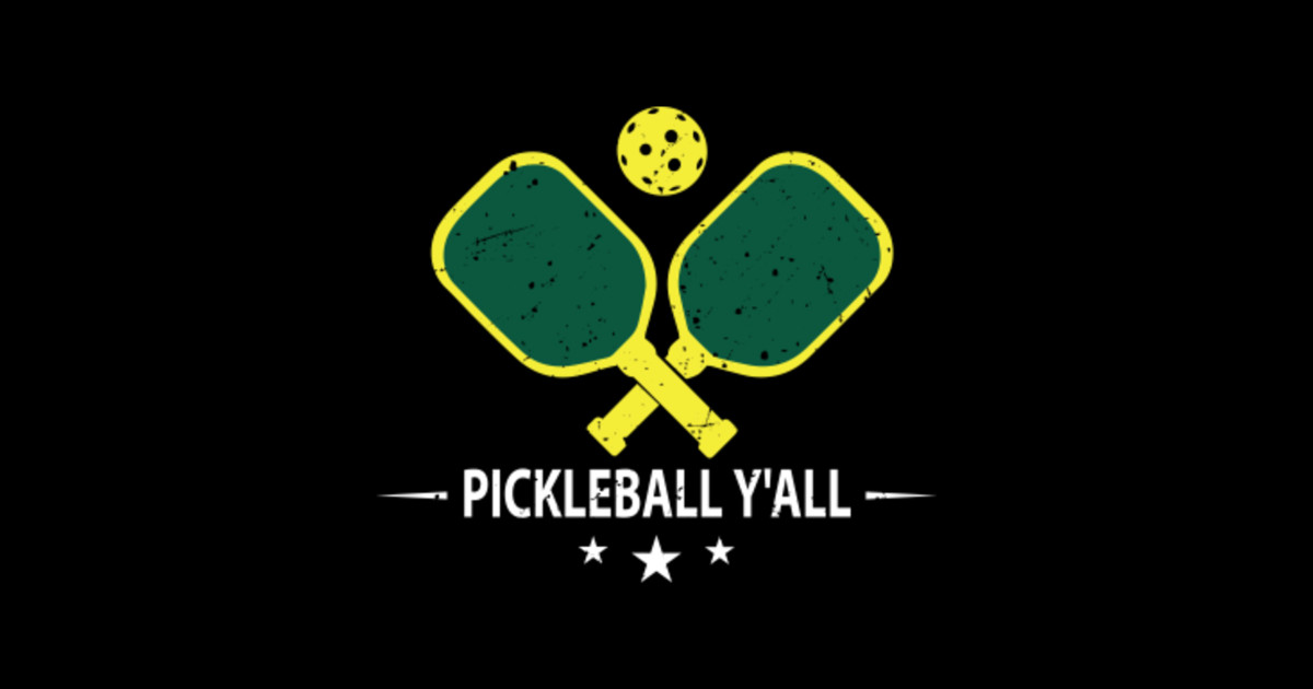 PICKLEBALL Y'ALL Funny Paddle Ball Pickle Meme - Pickleball - T-Shirt ...