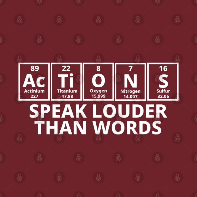 Actions Speak Louder Than Words by Texevod