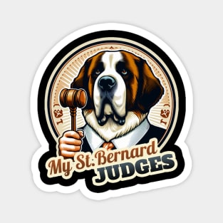 Judge St. Bernard Magnet