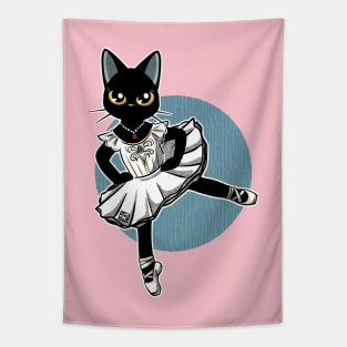 Cat Ballet Dancer Tapestry