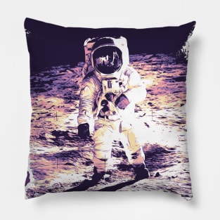 Astronaut on the moon Pillow