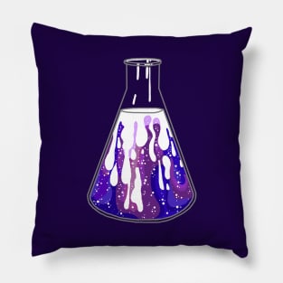 Galaxy in a test tube Pillow