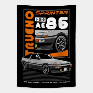 Trueno Sprinter AE86 Car Tapestry