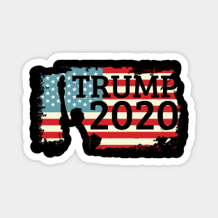 USA Flag Trump 2020 as Statue of Liberty Magnet