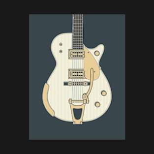 White Penguin Guitar T-Shirt