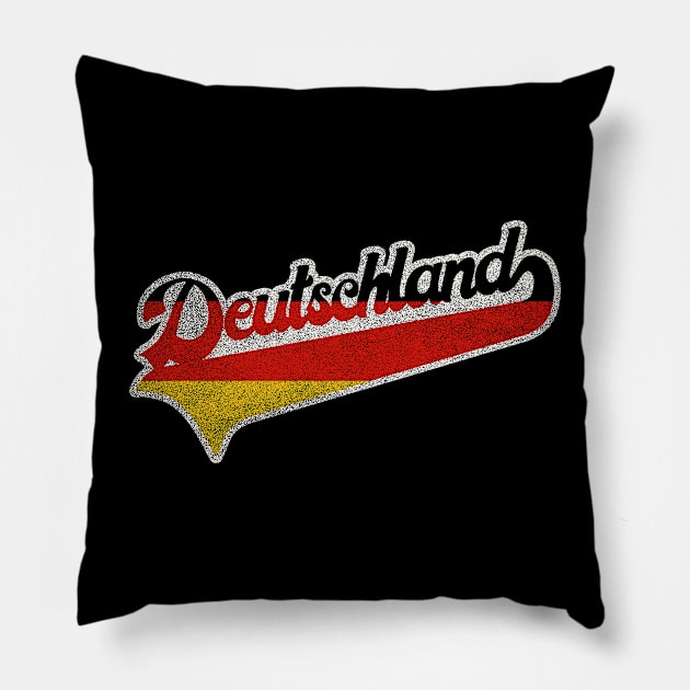 Deutschland Distressed Design Pillow by darklordpug