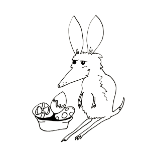 Chocolate Bilby with Basket T-Shirt
