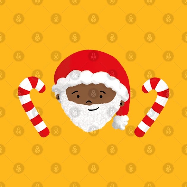 Santa "Darryl" with Candy Sticks by TinatiDesign