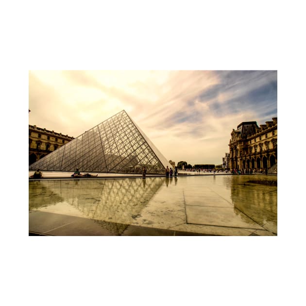 Sun Sets Over the Louvre by Memories4you