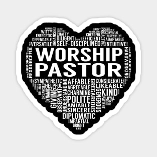 Worship Pastor Heart Magnet