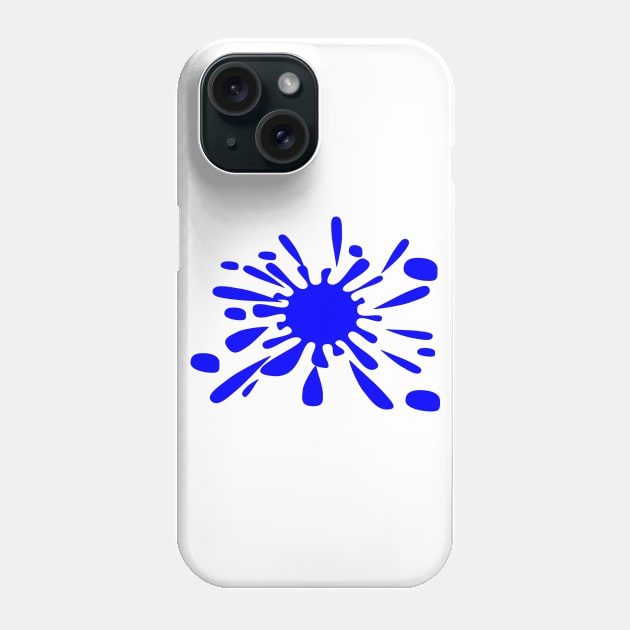 Splat - Brighter Blue Phone Case by Boo Face Designs